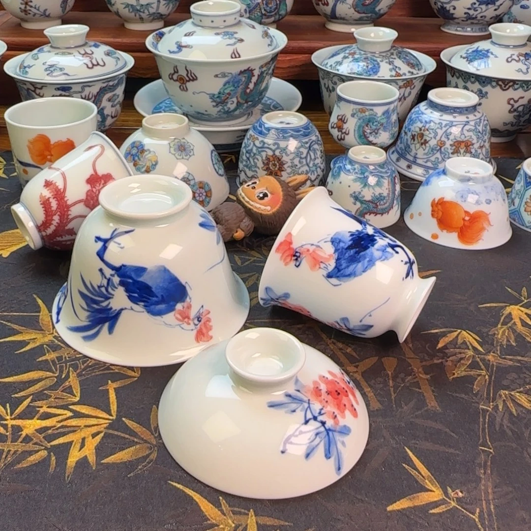 斗鸡盖碗➕闻香主人杯