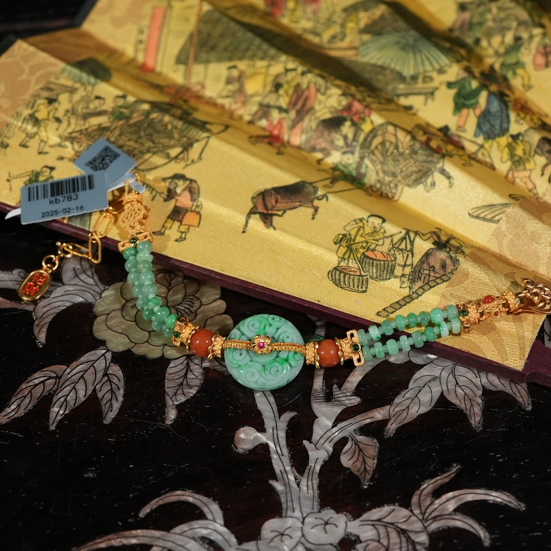 2.16香港王老板-翡翠手链手串kb783
