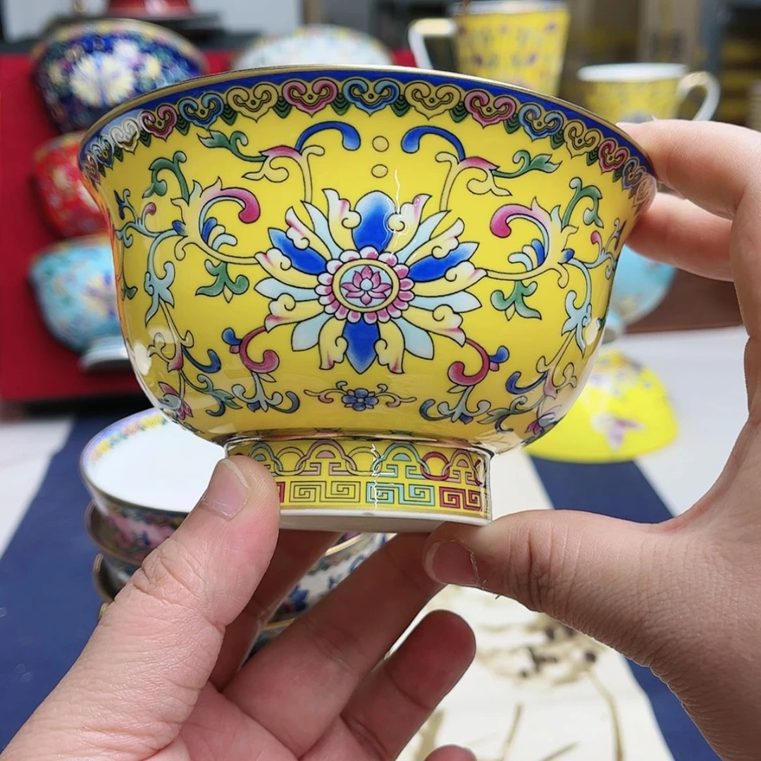 【闪购商品】珐琅4.8英寸6黄。。。。