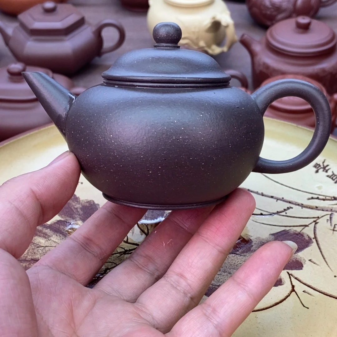 茶壶紫砂天青200 容量宜兴紫砂壶