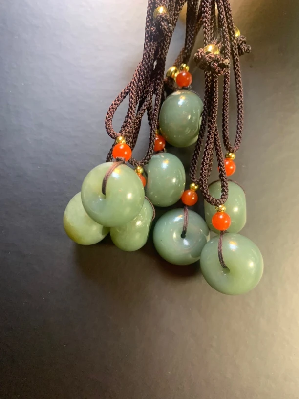 和田玉面包扣（多样性发一）18×13