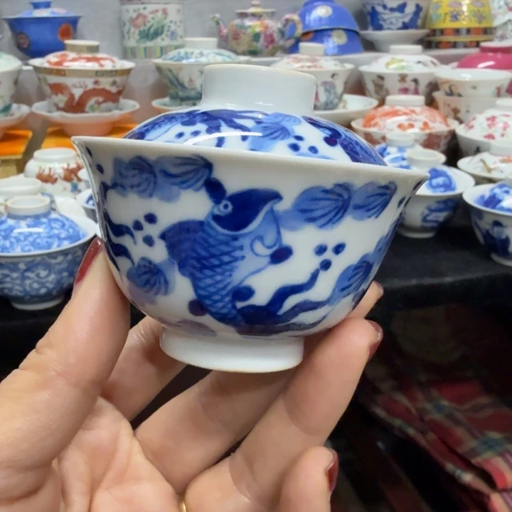 景德镇陶瓷杯子盖碗