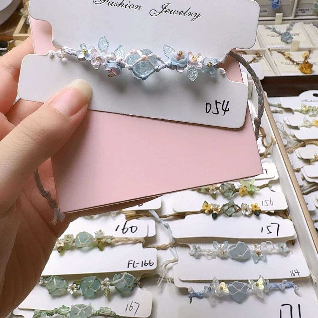 纯铜石英石纯铜锡合金054手链加粉色盒子