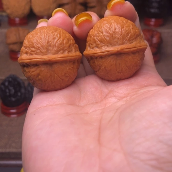 把件文玩核桃21号新核34尺小红蛇