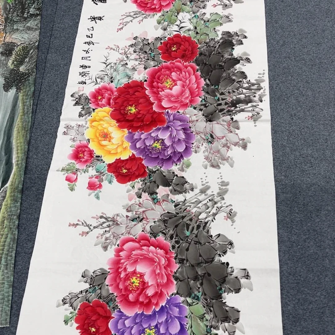 国画宣纸手绘，手工作品
