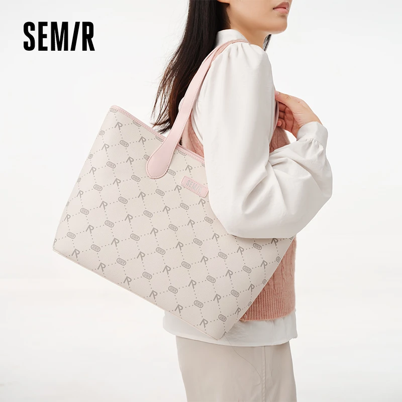 Semir/森马托特包女士新款秋季正品包包女大容量通勤单肩包