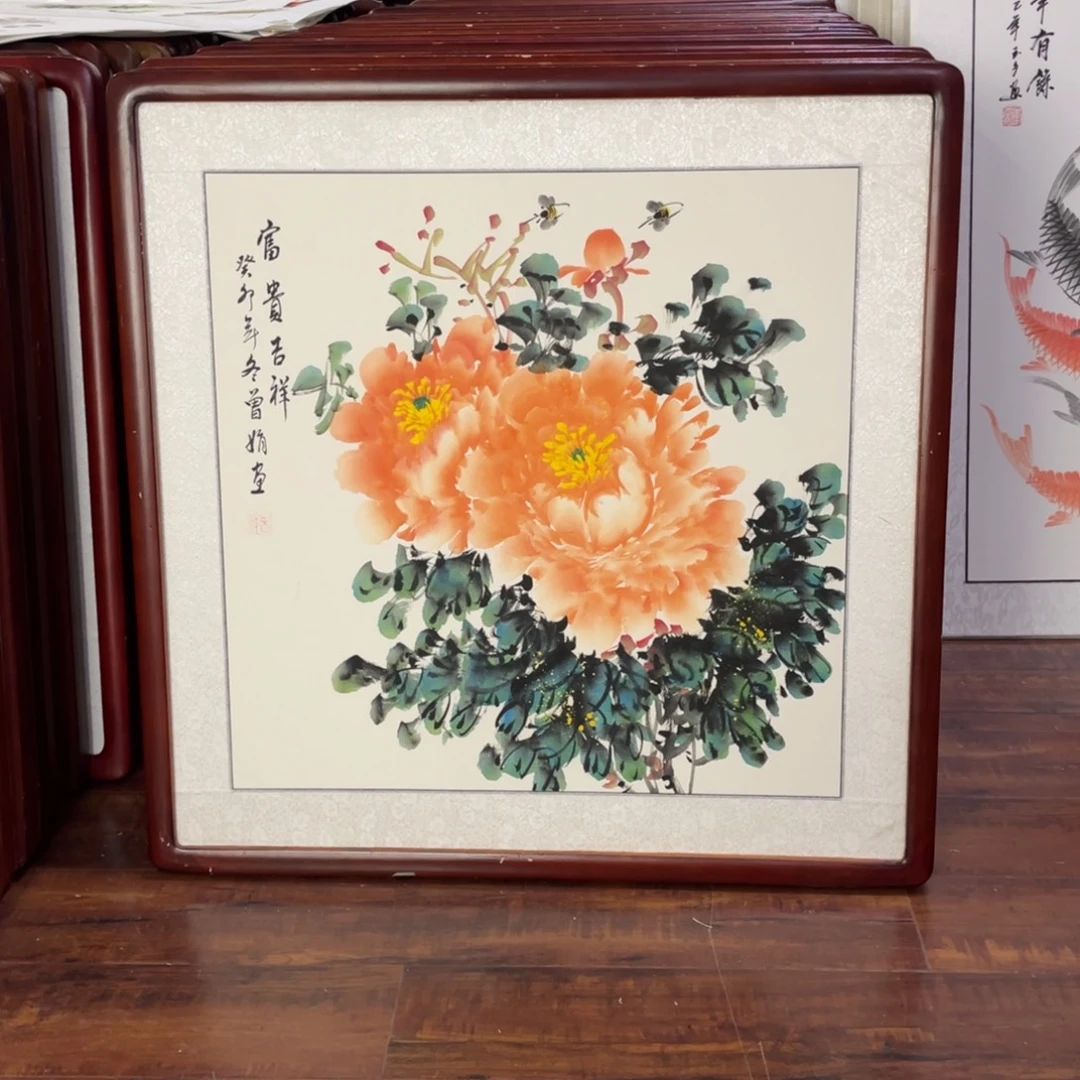 国画带框尺寸63*63厘米