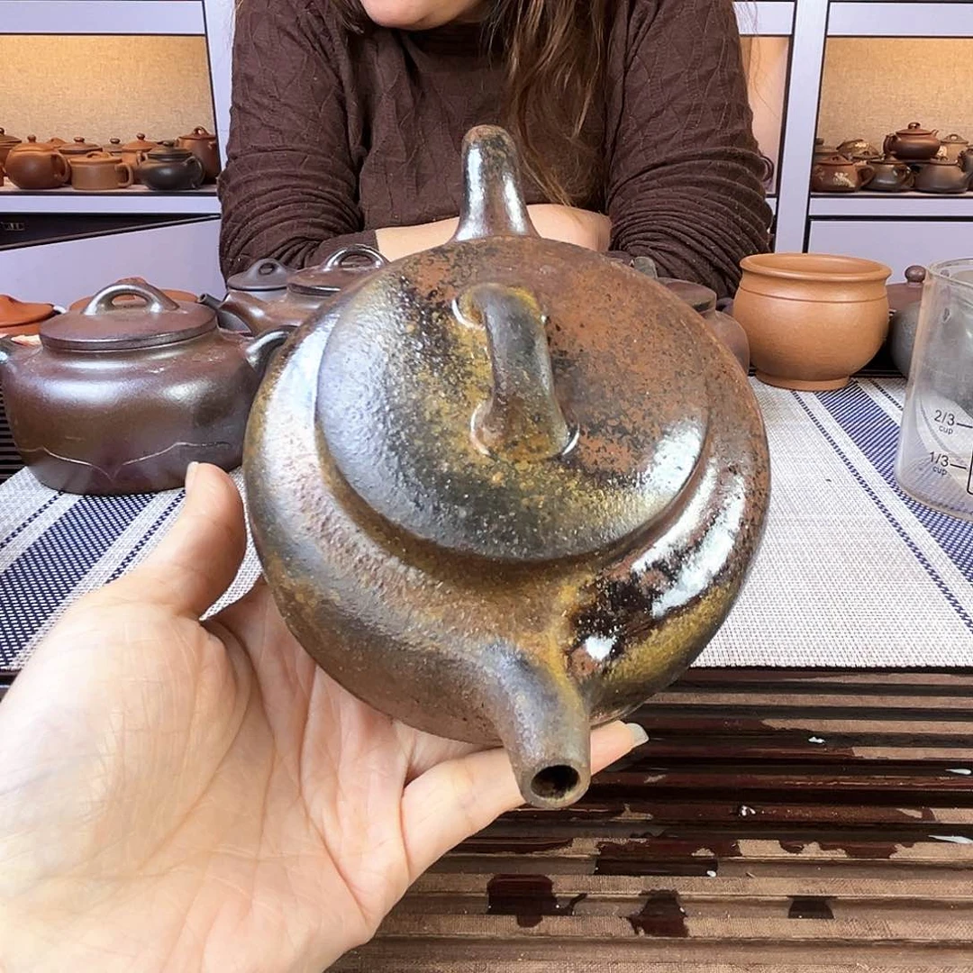 紫砂茶壶本*宜兴紫砂底槽青300c c