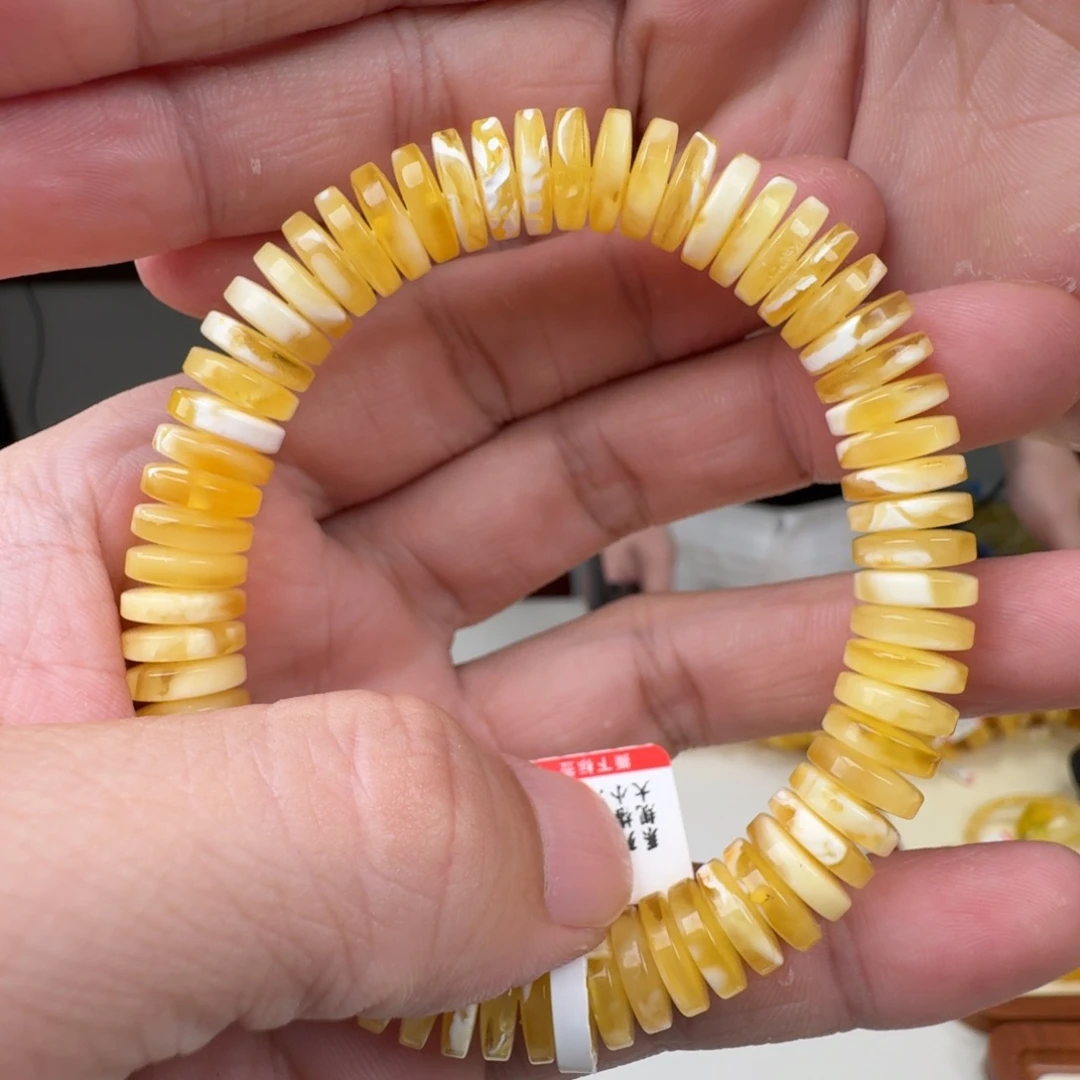 琥珀未镶嵌裸石蜜蜡手串