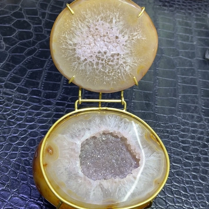 未镶嵌水晶珠宝半成品聚宝盆