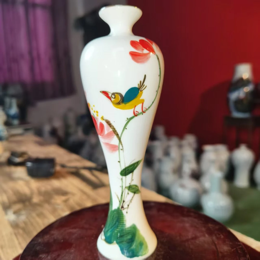 30 景德镇陶瓷花瓶全手工手绘古色古味美人瓶