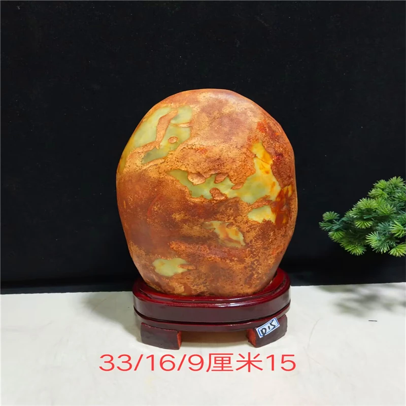 岫岩原石客厅玄关陶瓷手工电视柜高档家居装饰品桌面摆设工艺品