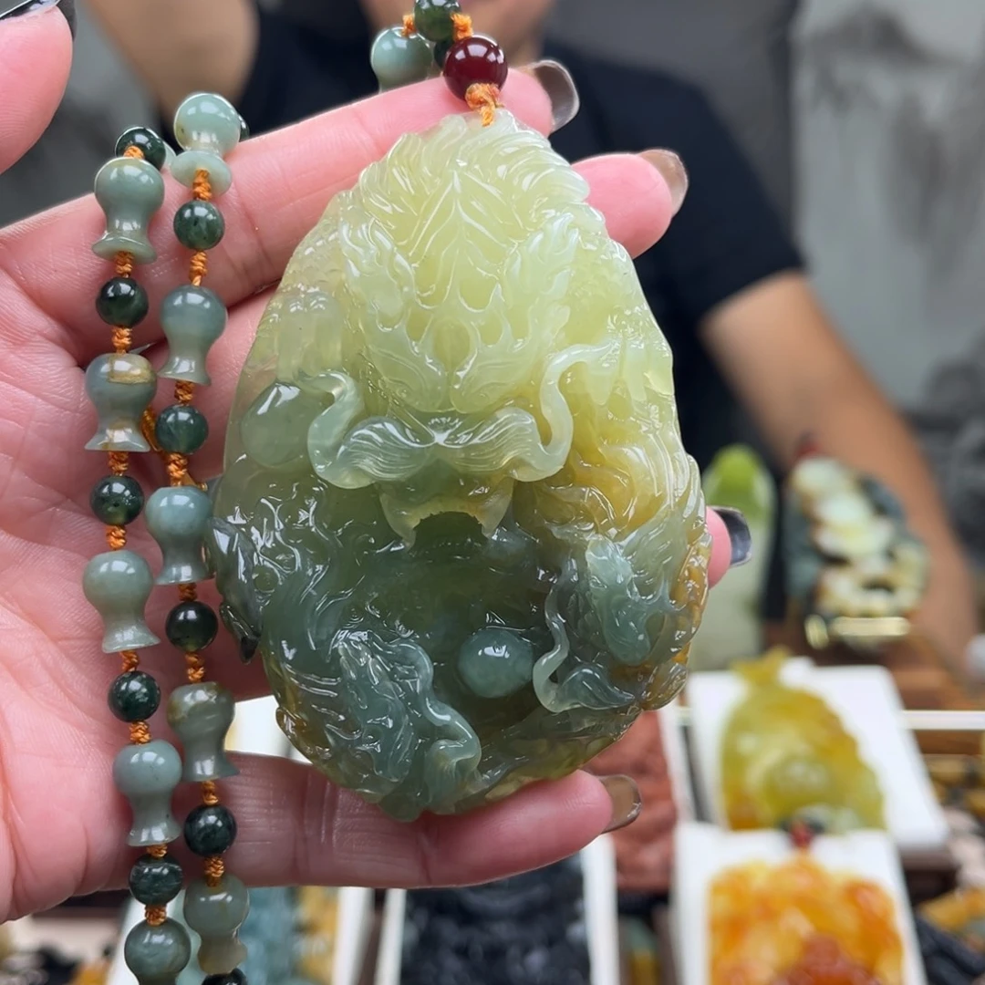 岫玉未镶嵌挂件挂件