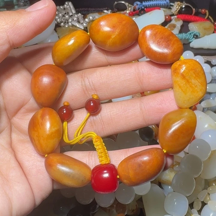 和田玉未镶嵌手链