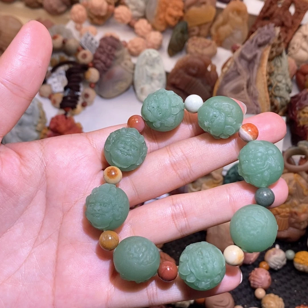 石英质玉（阿拉善玉）手串未镶嵌