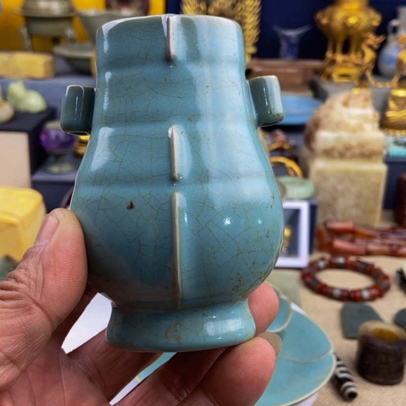 【闪购商品】摆件高古瓷五大名窑乐*呵