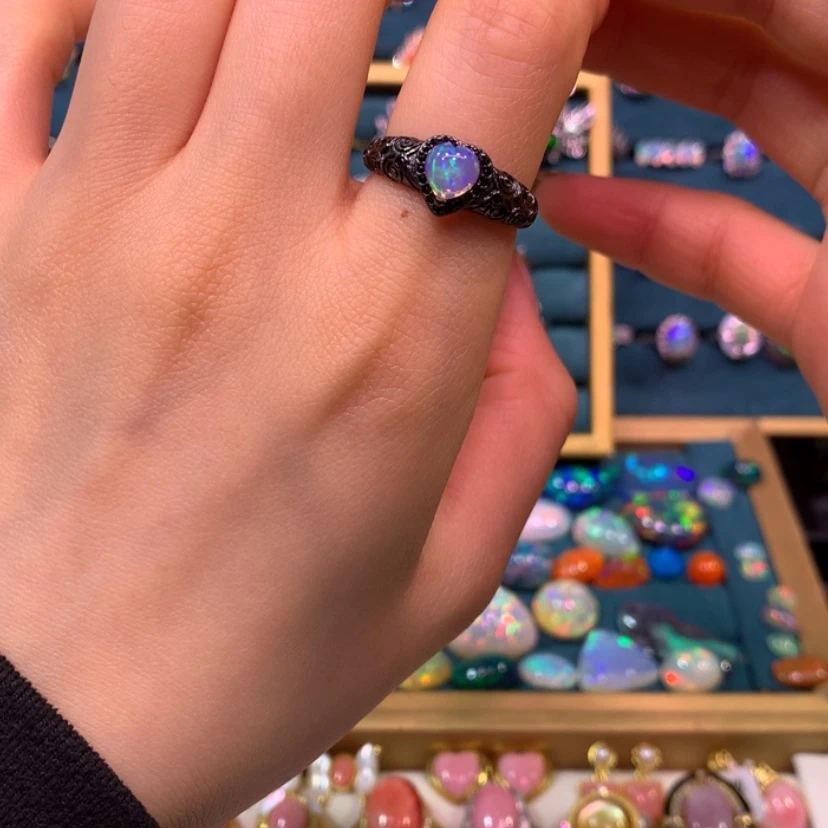 【闪购商品】欧泊戒指款式银S925镶嵌