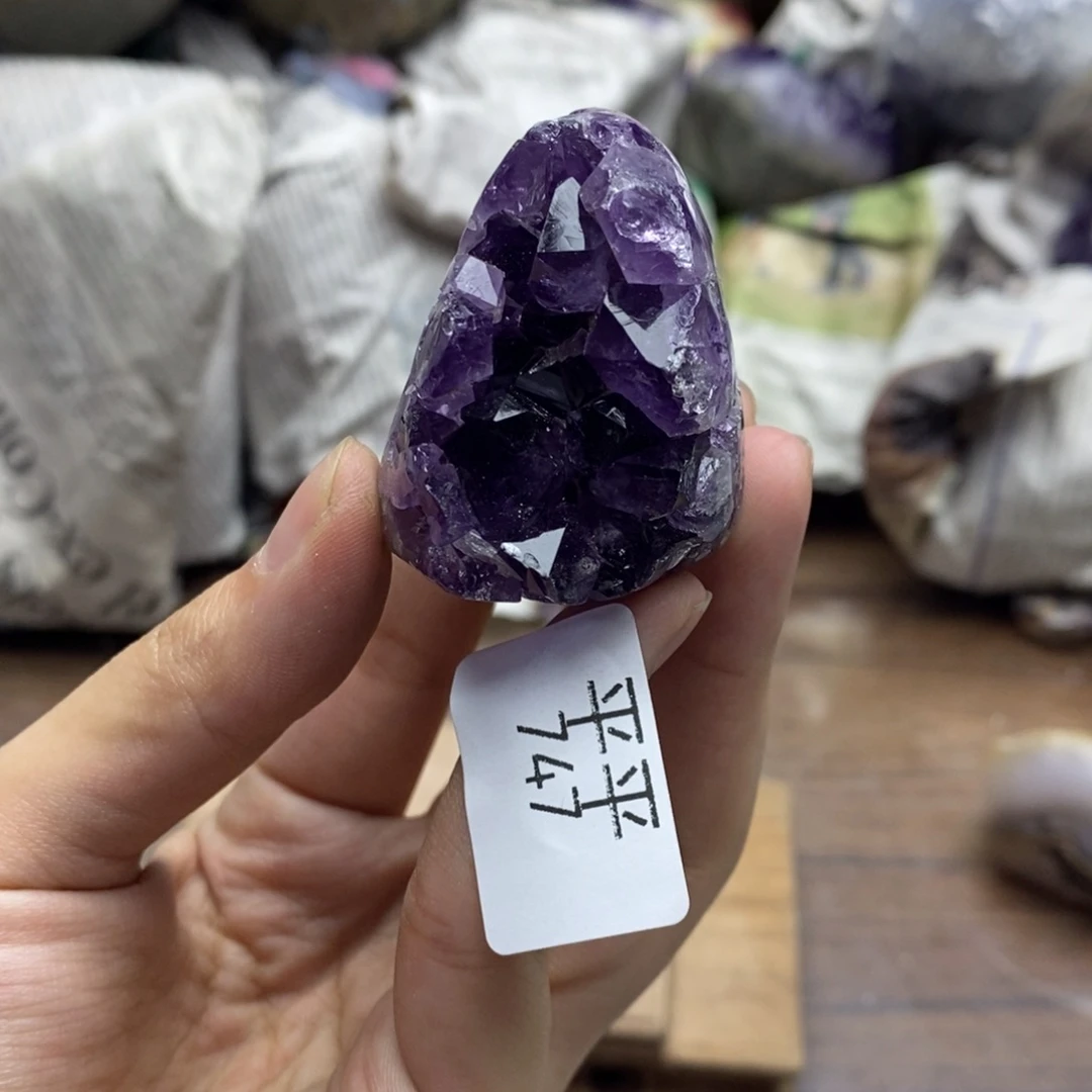 紫晶珠宝半成品未镶嵌