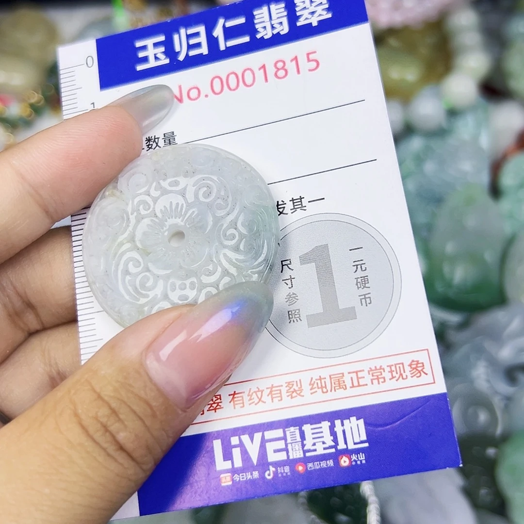 翡翠未镶嵌颈饰Qqqq