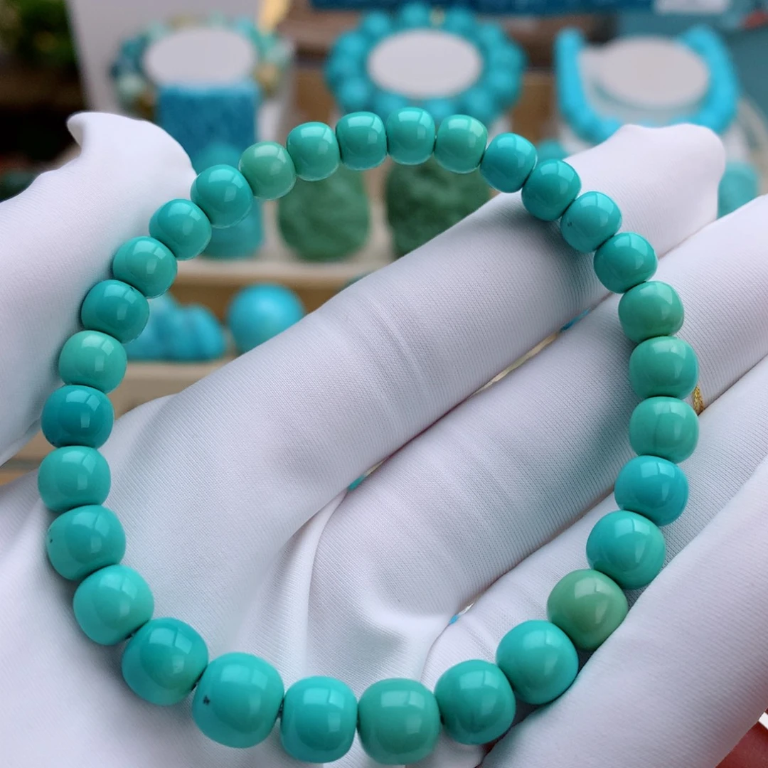 绿松石18K金镶嵌挂件