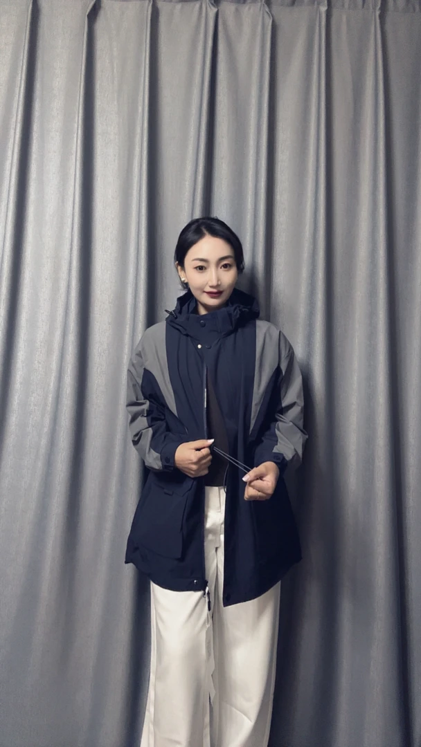 （央央）女士新款外套中长款收腰款外套5669