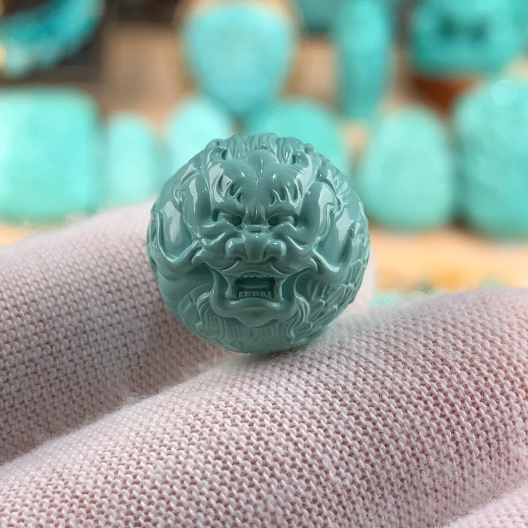绿松石未镶嵌龙珠卡17