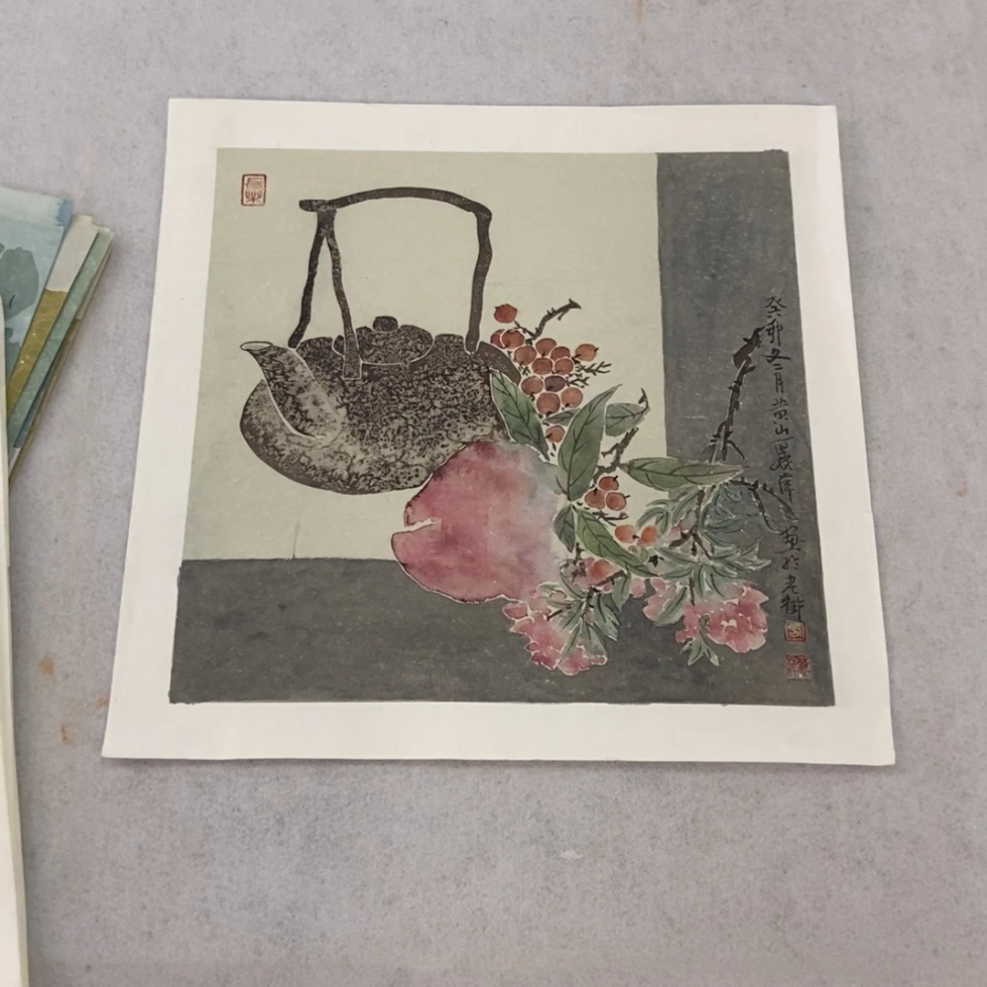 清***心国画墨鱼精品墨鱼精品