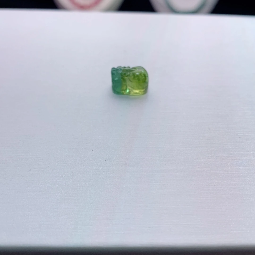 未镶嵌单颗西瓜貔貅m碧玺