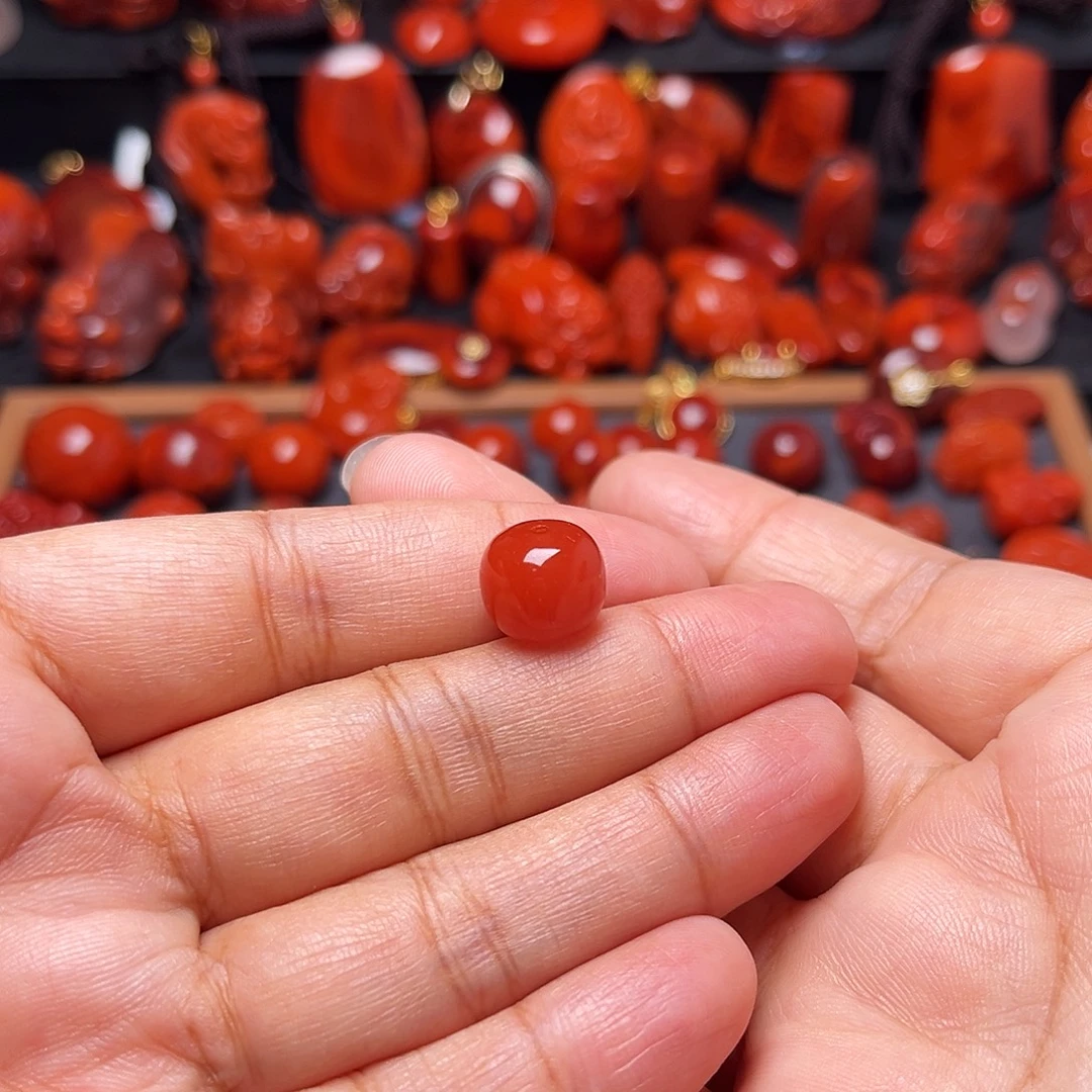 南红玛瑙未镶嵌配饰保山老型11.5mm