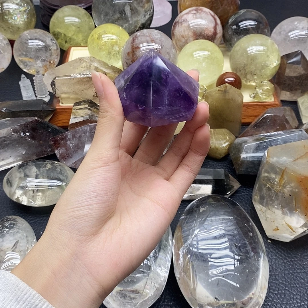 水晶珠宝半成品未镶嵌254水晶石