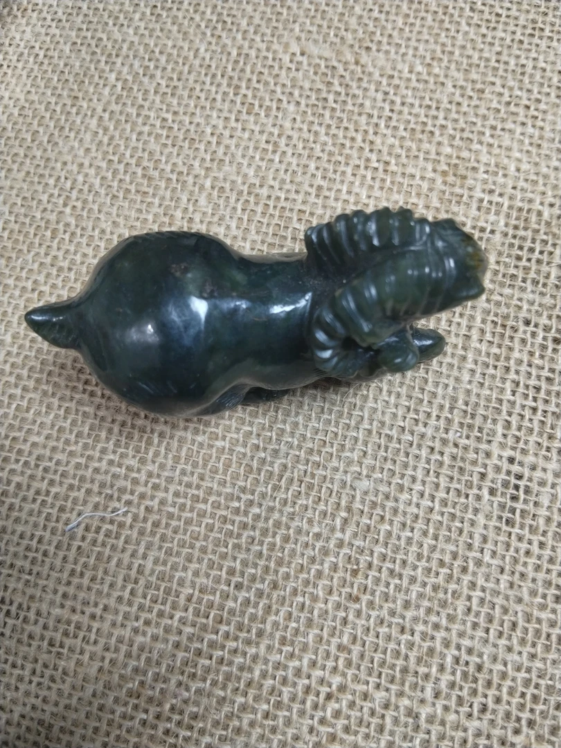 天然玉石河磨玉手把
