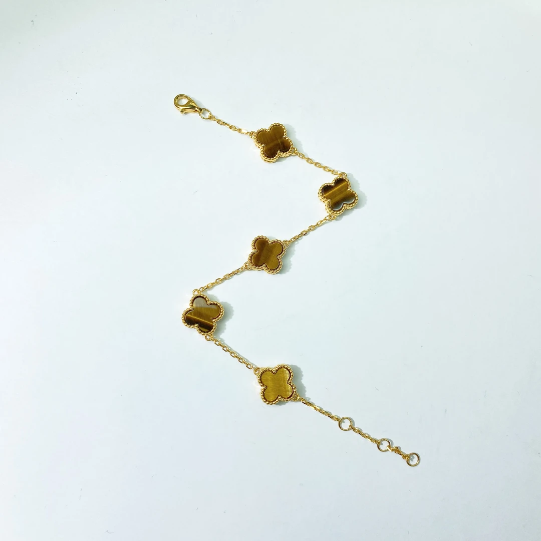 18K黄虎眼石10mm手链时尚精致精美