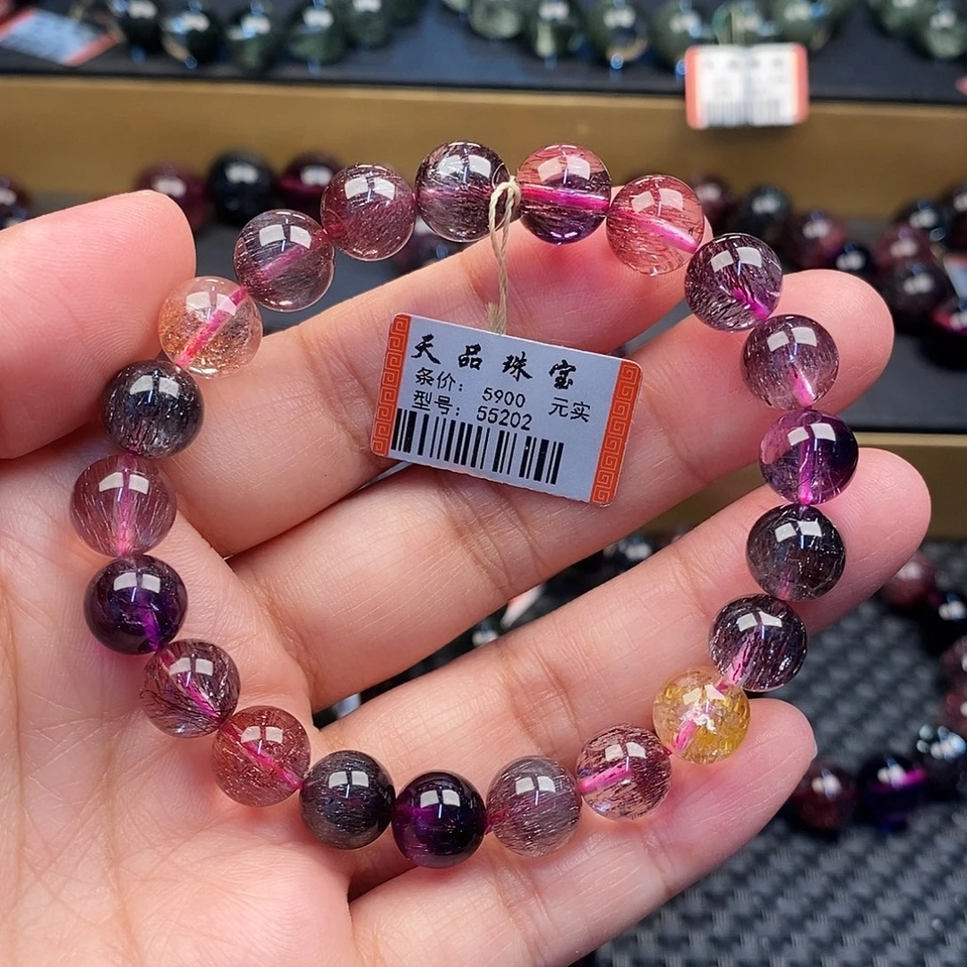 未镶嵌手链水晶超七手链55202