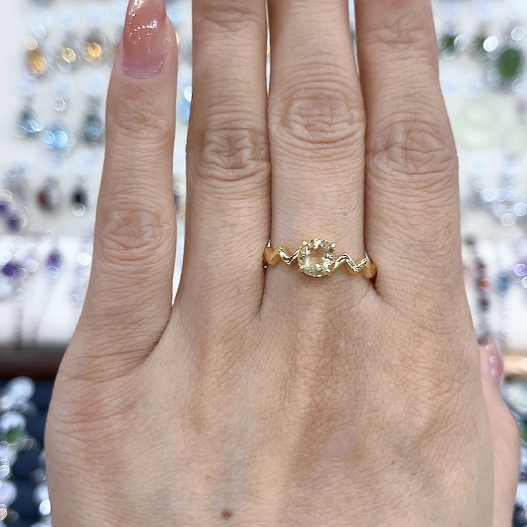 戒指银S925镶嵌水晶