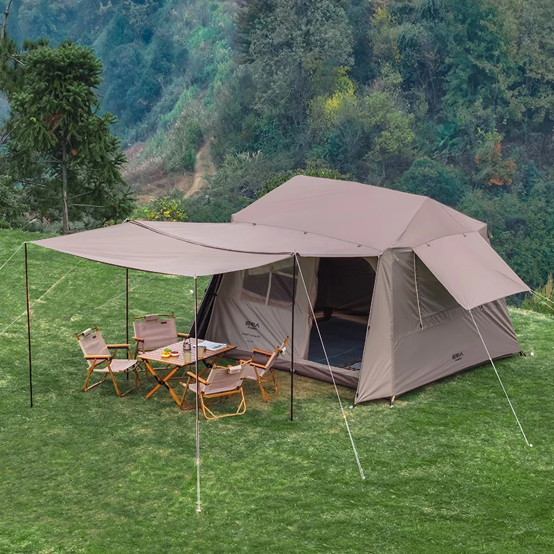【原始人归隐屋脊帐篷】户外露营便携式折叠野营过夜防暴雨冬季保暖