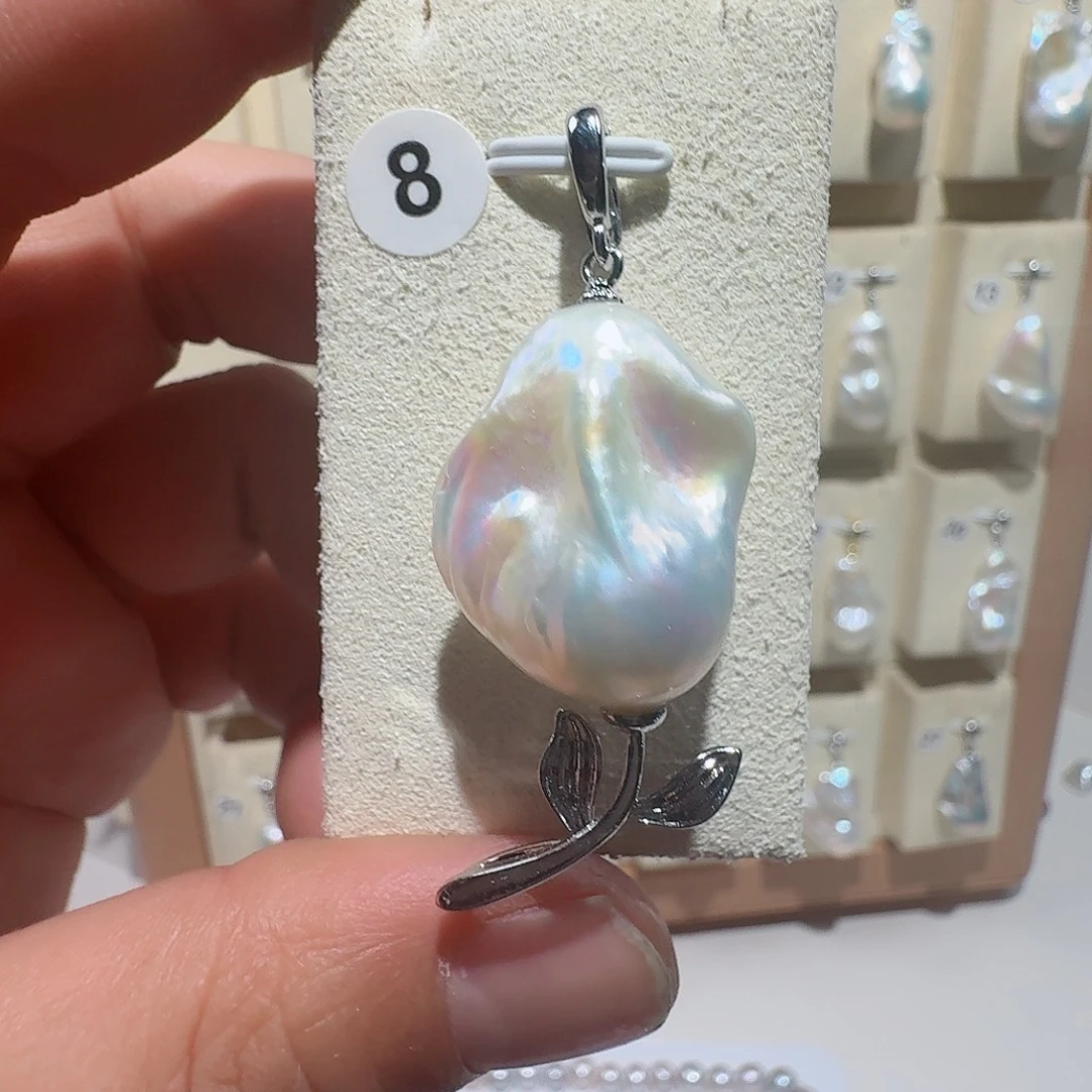 淡水珍珠颈饰合金