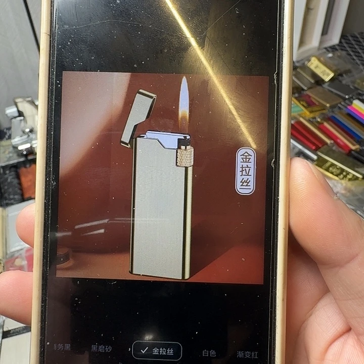 ·***金拉丝沙轮充气打火机