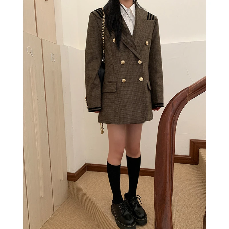 【七七清仓】2025冬季新款时尚法式高级感上衣毛呢外套234A2714