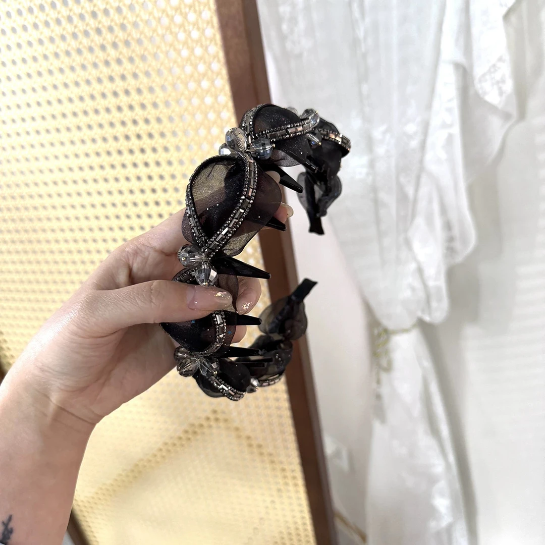 重工精致百搭款发箍日常氛围感气质高级感手工压发发卡高颅顶发饰
