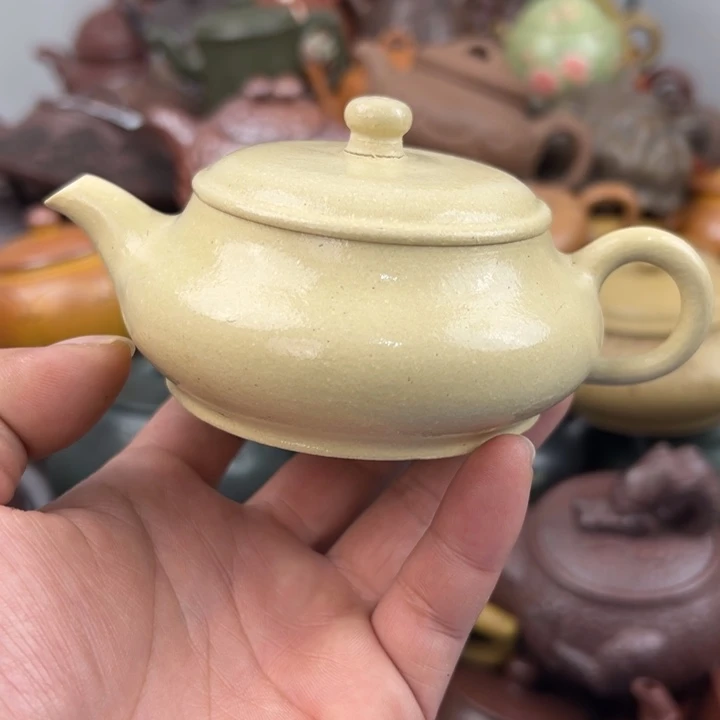 茶壶紫砂紫砂壶钮裂