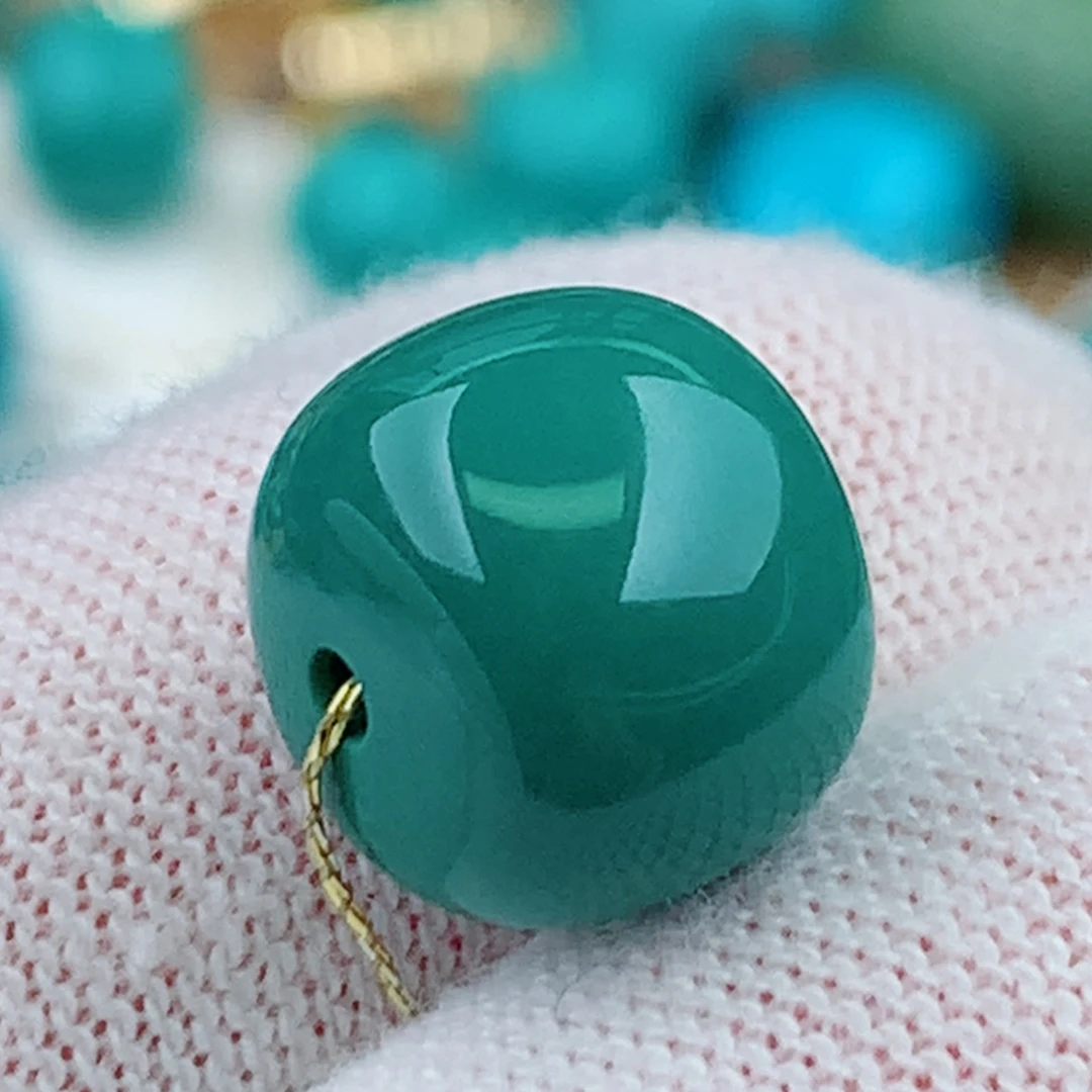 未镶嵌绿松石珠宝奇石10.7mm