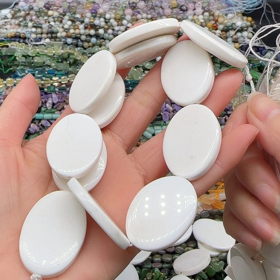 玛瑙/玉髓珠宝半成品合金玛瑙项链一条25mm