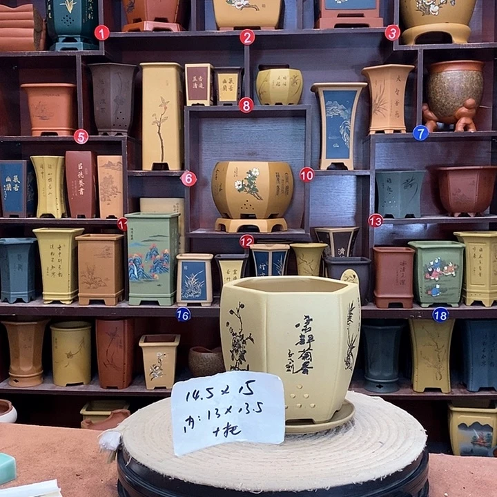 紫砂花盆紫砂花盆