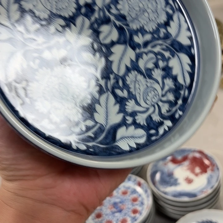 瓷片青花国色天香大胡乘景德镇