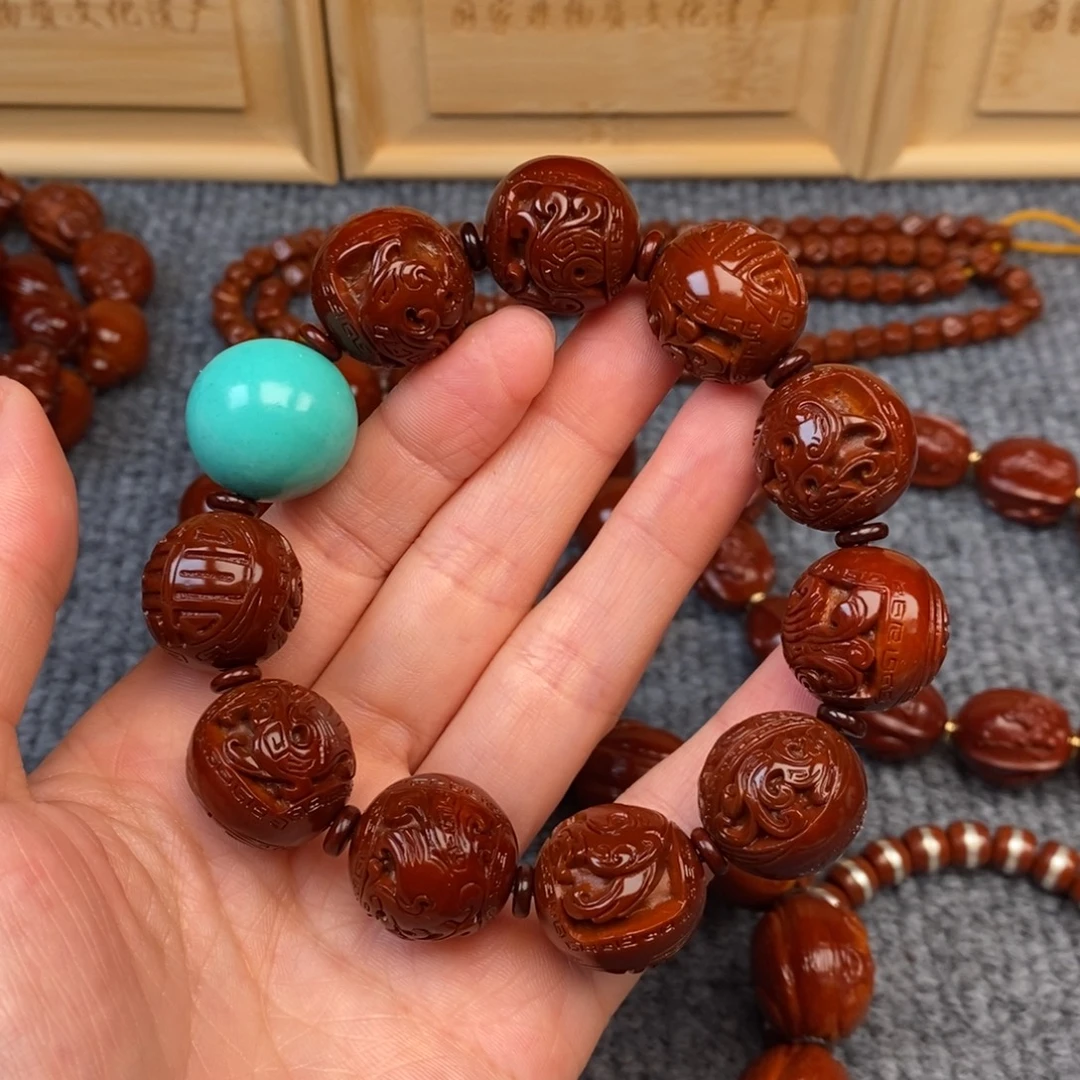 手串/手链橄榄核龙凤呈祥