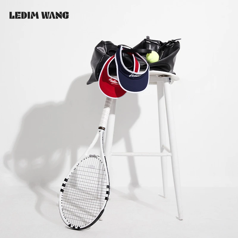 ledim wang遮阳帽女夏2025新款运动风透气空心顶时尚洋气太阳帽