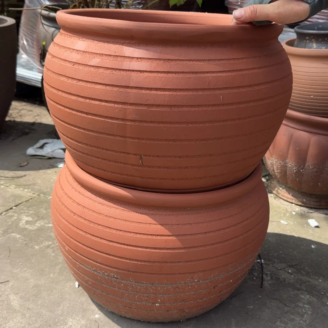 紫砂花盆口40高30宜兴紫砂粗糙