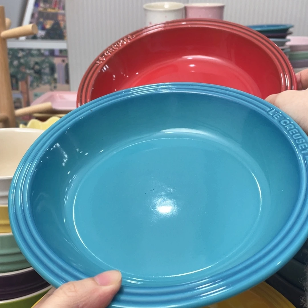 瓷片微瑕2个8英寸草帽盘