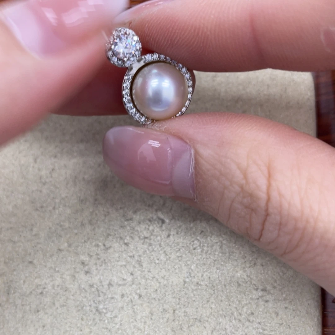 颈饰海水珍珠银S925镶嵌