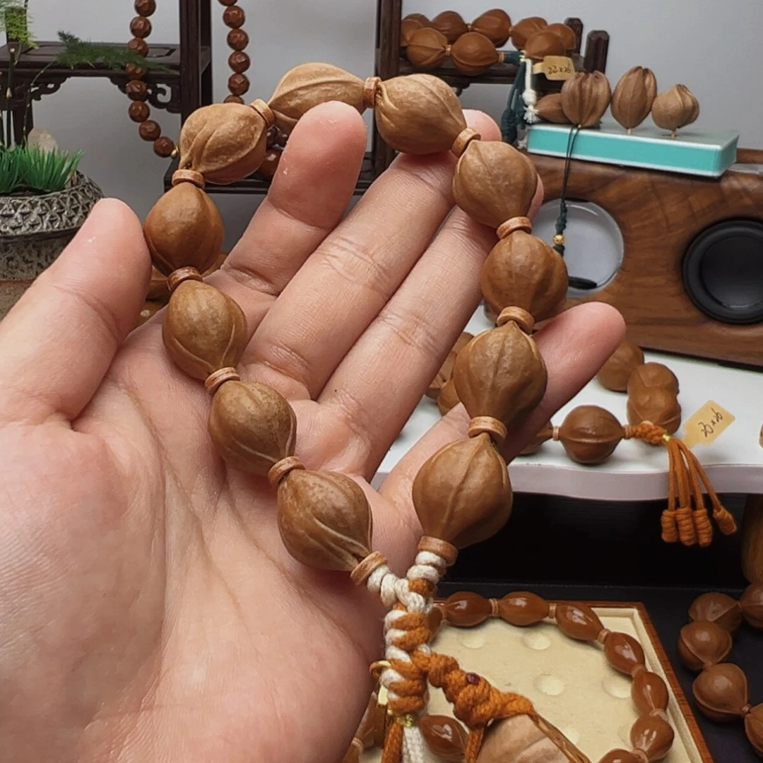 橄榄核手串/手链万***意梅林铁核15×20三面佛素串